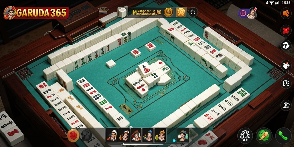 Tampilan permainan GARUDA365 dengan grafis Mahjong yang menarik.