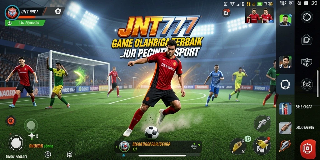 Tampilan dinamis dari gameplay olahraga di JNT777.